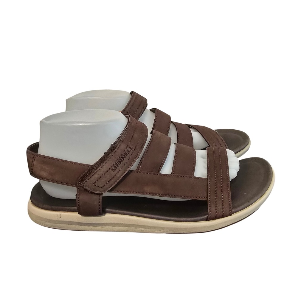 Merrell District Mendi Backstrap Sandals Womens 10 Bracken Brown Leather J20294